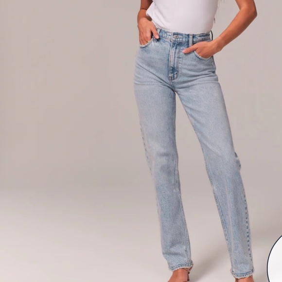 Abercrombie & Fitch Denim - Abercrombie Ultra High Rise 90s Straight  curve Love Jean size 25 extra short